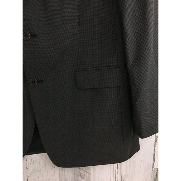 Brooks Brothers 346 Stretch Mens Two Button Blazer Jacket Brown Houndstooth 42 L - Picture 5 of 16